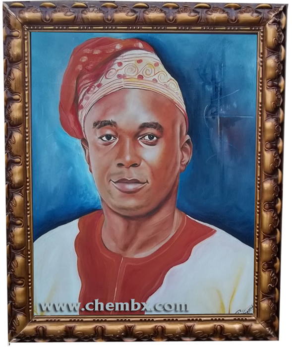 Anniversary gift handmade portrait oil painting of parents